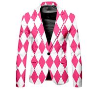 Vhersily Rainbow Blazer Veste arc-en-ciel pour homme Gradient Combinaison formelle de travail Pride Mois de fierté Top, Rendez-vous, Baux, Mariages, Halloween, Carnaval Classique, Chic Jackets