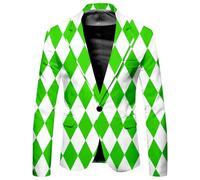 Vhersily Rainbow Blazer Veste arc-en-ciel pour homme Gradient Combinaison formelle de travail Pride Mois de fierté Top, Rendez-vous, Baux, Mariages, Halloween, Carnaval Classique, Chic Jackets