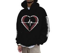 Vhersily Sweat à capuche pour homme à imprimé de football décontracté confortable en polaire chaude pour Scooter, Touring, parfait pour l'automne et l'hiver, costumes de couple, porter un nouveau