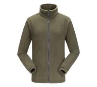 Vhersily Sweat zippé pour femme - Maillot de survêtement en molleton d'hiver sans capuche, couleur unie, molleton de travail en microfibre polyester, modèle Basic, Outerwear, fin pour automne et hiver