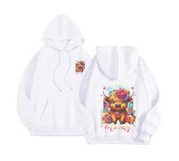 Vhersily Tombera Sweat à Capuche Chrétienne pour Femmes Demi Zip Verset Biblique Sweat-shirt à la Mode Lâche Y2K Élégant Slim Fit Automne Hiver Doux et Léger pour Demi-Saisons Loisirs, B Blanc, XXL