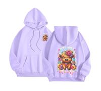 Vhersily Tombera Sweat à Capuche Chrétienne pour Femmes Demi Zip Verset Biblique Sweat-shirt à la Mode Lâche Y2K Élégant Slim Fit Automne Hiver Doux et Léger pour Demi-Saisons Loisirs, B Violet, XXL