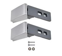 VHEUHZ 2 Kit de réparation pour charnières de poignée de Porte de congélateur argentées Compatible avec Liebherr 9590178 Charnières de poignée en Forme de réfrigérateur