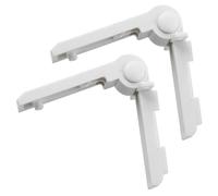 VHEUHZ 2X Charnière de porte pour congélateur, Charnière du compartiment congélateur du réfrigérateur Compatible avec Dometic Réfrigérateur Congélateur Caravan Camper (Blanc)