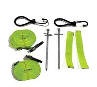 VHEUHZ Kit d'arrimage pour auvent Caravane Camping-Car Sangles Vert tempête Compatible avec Kampa