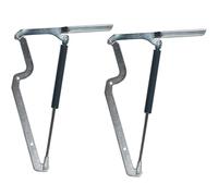 VHEUHZ SOP Lot de 2 couvercles de rechange pour charnières et vérins à gaz compatibles avec Keter Westwood Rockwood Borneo Sumatra grandes boîtes de rangement