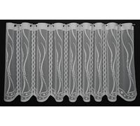 VHG Rideaux Brise-bise Vague 60 cm de Haut | Vous Pouvez Choisir la Largeur des Rideaux par paliers de 20 cm | Colour: Nature | Rideaux Cuisine