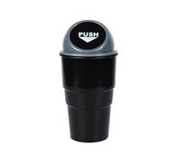 VHGHHVEJ 1PC Poubelle De Voiture Ronde Avec Couvercle, Boîte À Ordures De Voiture, Poubelle De Porte De Voiture, Porte-gobelet D'eau, Seau De Rangement(B)