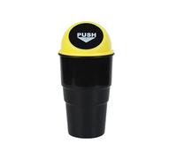 VHGHHVEJ 1PC Poubelle De Voiture Ronde Avec Couvercle, Boîte À Ordures De Voiture, Poubelle De Porte De Voiture, Porte-gobelet D'eau, Seau De Rangement(E)