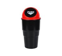 VHGHHVEJ 1PC Poubelle De Voiture Ronde Avec Couvercle, Boîte À Ordures De Voiture, Poubelle De Porte De Voiture, Porte-gobelet D'eau, Seau De Rangement(C)