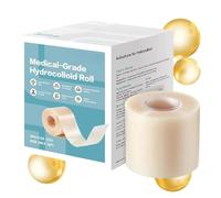 Vhjlfig Bandage Hydrocolloïde 5m Rouleau À Découper Pour Pansements Protection Des Talons Fissurés Ampoules Et Plaies Usage Médical Et Familial