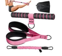 Vhjlfig Bandes de résistance pour pieds avec poignées | Équipement d'exercice réglable pour entraînement à la maison | Bande de résistance avec poignée, gym, yoga, Pilates, abdominaux et sit-up pour