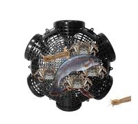 Vhjlfig Cage De Crabe De Poisson Piège À Appâts De Pêche Cage De Crabes De Poissons Antirouille La Pêche Pièges À Écrevisses Robustes pour Lacs, Attraper des Crevettes