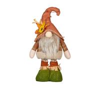 Vhjlfig Figurine de fête de la moisson, extensible, 37 à 50 cm, motif Rudolphe avec articulations mobiles, tissu de décoration de Thanksgiving, idéal pour le salon, le bureau, la table de fête