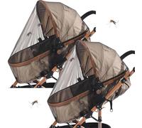 Vhjlfig Filet de Protection Bébé - Double Filet de Siège Auto,Maillage 380DPI Respirant Léger Facile à Transporter Protection Solaire pour Extérieur Camping Promenade Voyage Voiture Randonnée Balcon