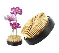 Vhjlfig Grenouille à Fleurs, Porte- Rond en cuivre - Outil Durable avec Support d'aiguille en cuivre pour Arrangements Maison Jardin décoration