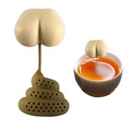 Vhjlfig Infuseur à thé drôle en silicone 10 x 5 x 5 cm - En forme de tabouret - Pour thé en vrac - Cadeau insolite