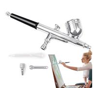 Vhjlfig Kit Aérographe - Kit Aérographe 0.8-3.5 - Pistolet Portable avec Buse de 0.3mm pour Décoration de Gâteaux, Coiffeurs et Artistes