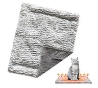 Vhjlfig Lit auto-chauffant pour chat, tapis chauffant pour animaux de compagnie, utilisable des deux côtés, couverture en peluche pour petits animaux, taille moyenne, hiver, extérieur, canapé, côté