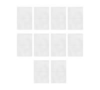 Vhjlfig Lot de 10 pochettes A6 - Lot de 10 feuilles adhésives - Feuilles de protection rechargeables pour images, cartes postales, journal, planificateur, projet d'étude, planification, classe de ski