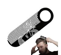 Vhjlfig Petit Peigne à Barbe - Peigne de Coiffure Compact | Outil de Formage Portable Antiacrochage, Brosse Coiffante Double Usage pour Hommes