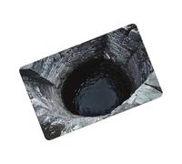 Vhjlfig Tapis d'illusions d'optique - Tapis de sol antidérapant réaliste - Trou de tapis illusion d'optique 3D - Pour l'intérieur comme le salon, la chambre à coucher, la cuisine, la salle de bain, le