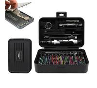 Vhjlfig Tournevis Électronique | 132 Pièces Tournevis Magnétique Portable,Outils Manuels Multifonction Kit De Réparation Pour Montres Et Ordinateurs