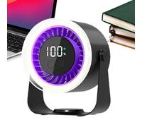 Vhjlfig Ventilateur de bureau rafraîchissant, ventilateur silencieux à 10 vitesses, charge USB basse consommation et faible bruit pour chambre, magasin, crèche, camping-car et cuisine