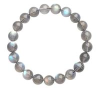 VHKJewE Bracelet en pierre de cristal guérison, perles rondes extensibles for femme, anniversaire, Saint-Valentin, qualité 5A, 8, à 10 mm(7a Grade,7.8~8.5mm)