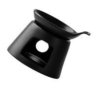 VHKJewE Coffret en céramique for méditations, diffusions de parfums, aromathérapies, Chauffe-Plats(Black)