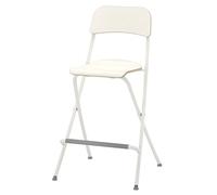 VHKJewE Table de Cuisine/Restaurant, sans Montage, Gain Place, idéale for Le Petit-déjeuner, Bureau, la Cuisine, Les magasins et Voyages(White,63cm)