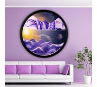 VHKJewE Tableau Mural Rotatif à 360 degrés avec du Sable mouvant, Disponible en Plusieurs Tailles(F,14.3IN)