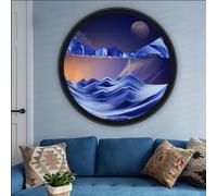 VHKJewE Tableau Mural Rotatif à 360 degrés avec du Sable mouvant, Disponible en Plusieurs Tailles(O,14.3IN)
