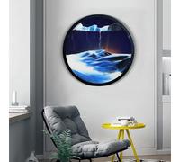 VHKJewE Tableau Mural Rotatif à 360 degrés avec du Sable mouvant, Disponible en Plusieurs Tailles(T,17.3IN)