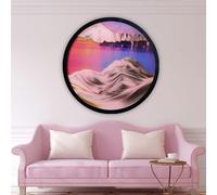 VHKJewE Tableau Mural Rotatif à 360 degrés avec du Sable mouvant, Disponible en Plusieurs Tailles(U,14.3IN)