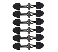 VhoMes Boutons de Couture, épingles à Boutons Assorties, 6 Paires de Boutons de Veste de Duffle-Coat, Attaches à Bascule en Corne for décoration de Pardessus, Accessoires de Couture DIY, Noir