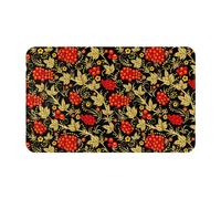 VhoMes Paillasson extérieur, paillassons antidérapants d'entrée intérieure, Tapis de Patio extérieur 49x80 cm,Canneberge Russe Traditionnelle