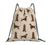 VhoMes Sac à dos Setter irlandais race de chien modèle d'animal de compagnie cadeaux pour Setters irlandais sacs à cordon Sport sac de gymnastique sac à cordon sac à cordes