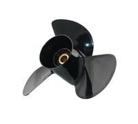 VHRMZJYCN Hélice Compatible avec Moteur Hors-Bord Yama, Acier Inoxydable Noir, 13 3/4 x 17, 15 Dents, cannelée, pièce de 6G5-45978-03-98