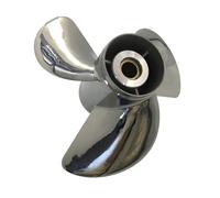 VHRMZJYCN Hélice Hors-Bord en Acier Inoxydable 13 1/2 x 15, Compatible avec Les Moteurs Yamaha 50-130 CV, cannelures, pièces et Accessoires for Bateaux 6E5-45947-00-EL