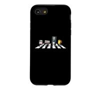 VHS Cassette Disquette en Forme de Disquette Humoristique rétro Vintage Coque pour iPhone SE (2020) / 7/8