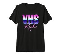 VHS Kid Retro 80s Synthwave Bande vidéo Nostalgie T-Shirt Haut de Gamme