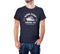 VHUGrtiok Bubba Gump Shrimp Inspired by Forrest Gump Printed T-Shirt Blue XL
