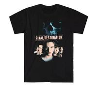 VHUGrtiok Final Destination Movie Men's T-Shirt Size S to 3XL Black XL