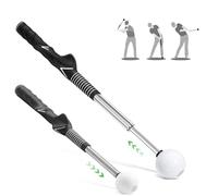 VHV Aide à l'entraînement au swing de golf, télescopique pour débutants et professionnels, correction de la prise en main et des gestes, pratique du tempo et de l'écaillage, outil d'entraînement