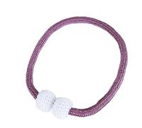 vhVHJry Embrasse pour Rideaux 1/2 pièces Pince à Rideau magnétique en Perles, Supports de Rideaux Pinces Boucle d'arrimage, Accessoires décoration Embrasse Rideau(Purple,1PCS)