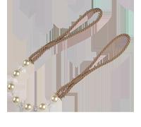 vhVHJry Embrasse pour Rideaux Corde d'embrasses de Rideaux Modernes 1 pièce, Attaches décoratives en Perles perlées, Supports décoration for la Maison Embrasse Rideau(Light Coffee)