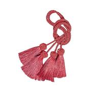 vhVHJry Embrasse pour Rideaux Embrasses de Rideaux avec 2 Glands à tête, 1 pièce, Pinces, Corde, Accessoires décoratifs for la Maison Embrasse Rideau(Red)