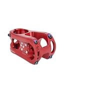 vhVHJry Potence VTT Tige de vélo 50mm VTT Haute résistance élévation 0 degrés FR XC AM Enduro for Guidon 31.8mm Direction 28.6mm Potence Velo(Red)