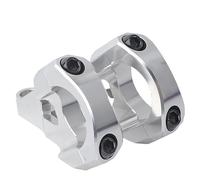 vhVHJry Potence VTT Tige de vélo à Montage Direct for fourches Double Couronne, 31.8mm, en Alliage d'aluminium, Accessoires Guidon Descente spécifiques DH Potence Velo(Silver)